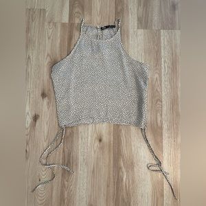 Zara silky crop top